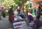 Anak-anak Slempit Dapat Layanan Kesehatan di Posyandu TMMD Ke-128 Kodim 0817/Gresik