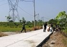TMMD 128 Gresik Rampungkan Jalan Cor Beton di Dusun Slempit